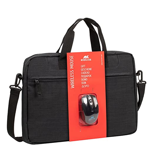 Rivacase BUNDLE 06 / 8038 Notebooktasche 15.6" + Wireless Maus, schwarz