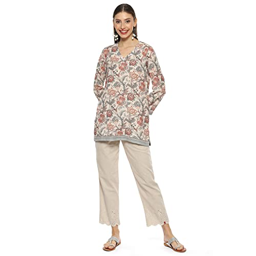 Image of BIBA Women Cotton Blend Printed Kurti