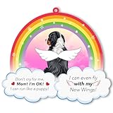 BlinkWishes Bernese Mountain Dog Christmas Ornament, for Bernese Mountain Dog Owner, Lover, Dog Mom Dad, Berner Dog Memorial Ornament Gift for Loss of Dog