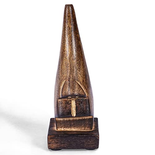 ShalinIndia Soporte de madera para gafas, soporte para gafas para hombres y mujeres, soporte para especias, soporte de madera para gafas, retenedor de gafas, color marrón, madera de mango Cover