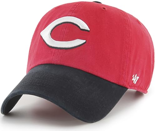Gorra béisbol ajustable 47 Brand MLB roja y negra miniatura 1