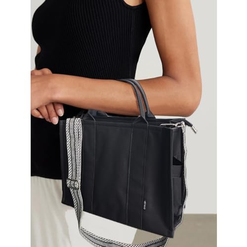Image of Dyalsa Tote Bags for Women, Canvas Handbag Tote Purse Crossbody Bags with Zip Casual Shoulder Bags for Work and Travel