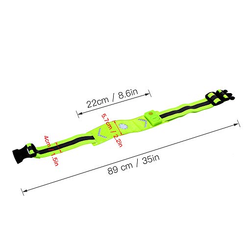 DECDEAL Correia reflexiva do diodo emissor de luz do controlo remoto sem fio 2.4G com visibilidade a