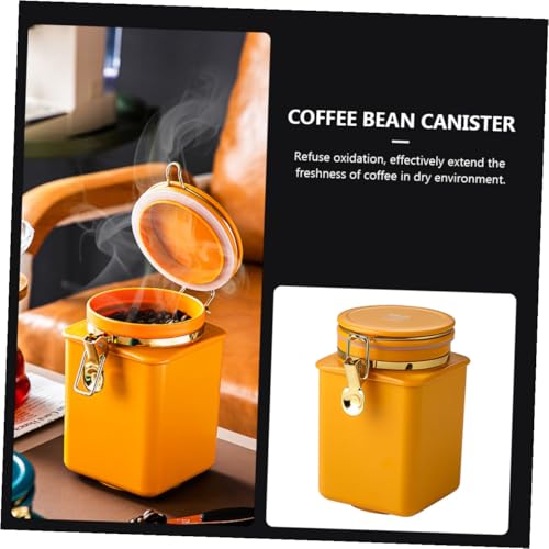 Envase hermético para café Luxshiny naranja miniatura 3