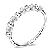 Spinner Bead Ringe Anxiety Ring 925 Sterling Silber Fidget Ring mit gefrosteten Perlen Angstringe für Angst Zappeln Stapelring für Angst Stressband Ring Angstringe (49(15.7)) Sterling Silber günstig Kaufen-Spinner Bead Ringe Anxiety Ring 925 Sterling Silber Fidget Ring mit gefrosteten Perlen Angstringe für Angst Zappeln Stapelring für Angst Stressband Ring Angstringe (49(15.7))