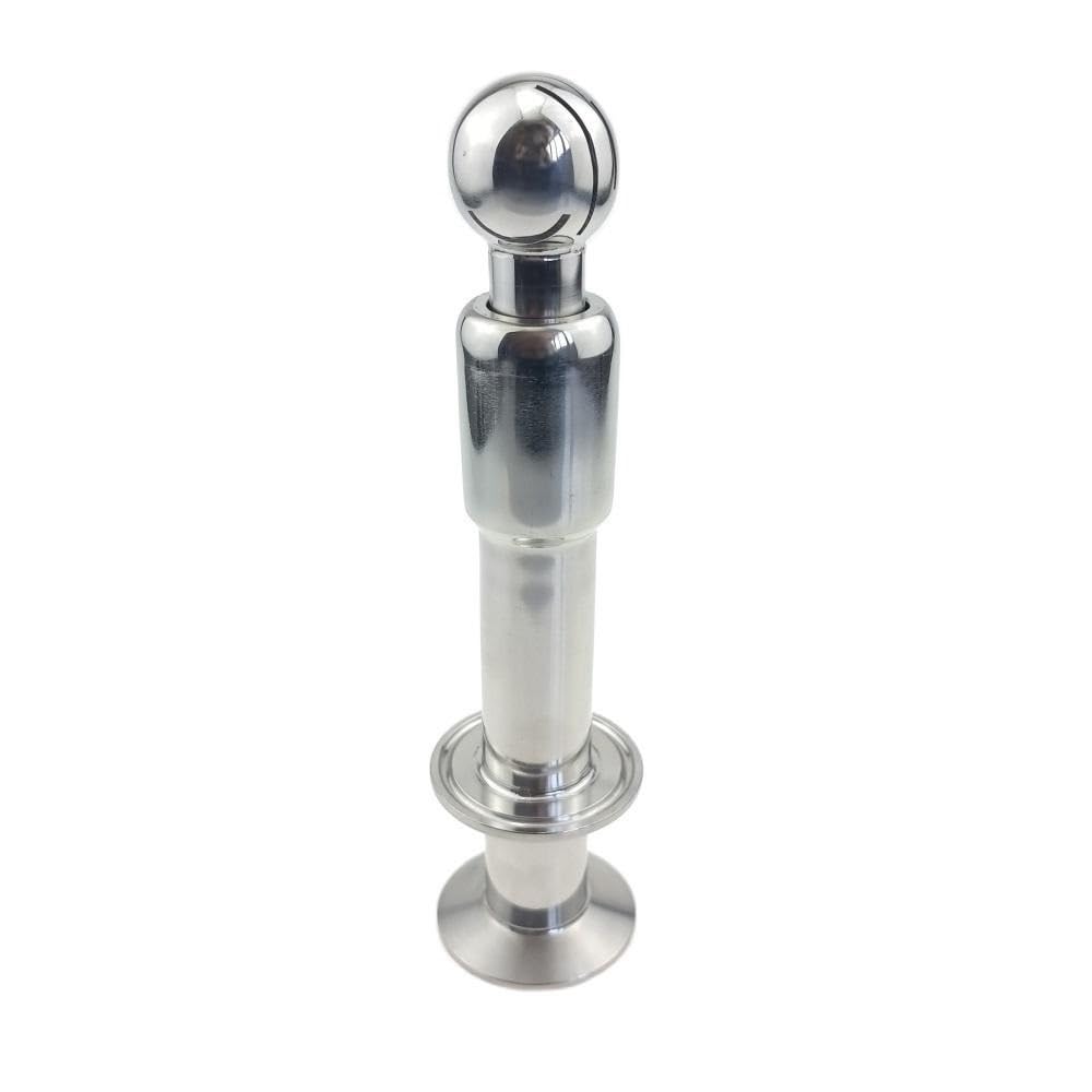 Boule de pulvérisation rotative 360 en acier inoxydable 304 avec pince 50.5x64mm