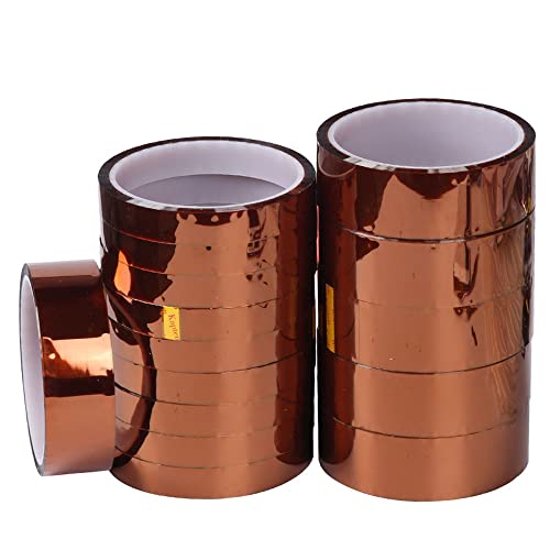 Image of 2Pcs 30mm High-Temperature Resistant Brown Tape Insulating Tape for High-Power Drive Power Supply for Heat Transfer,Adhesive Transfer Tape