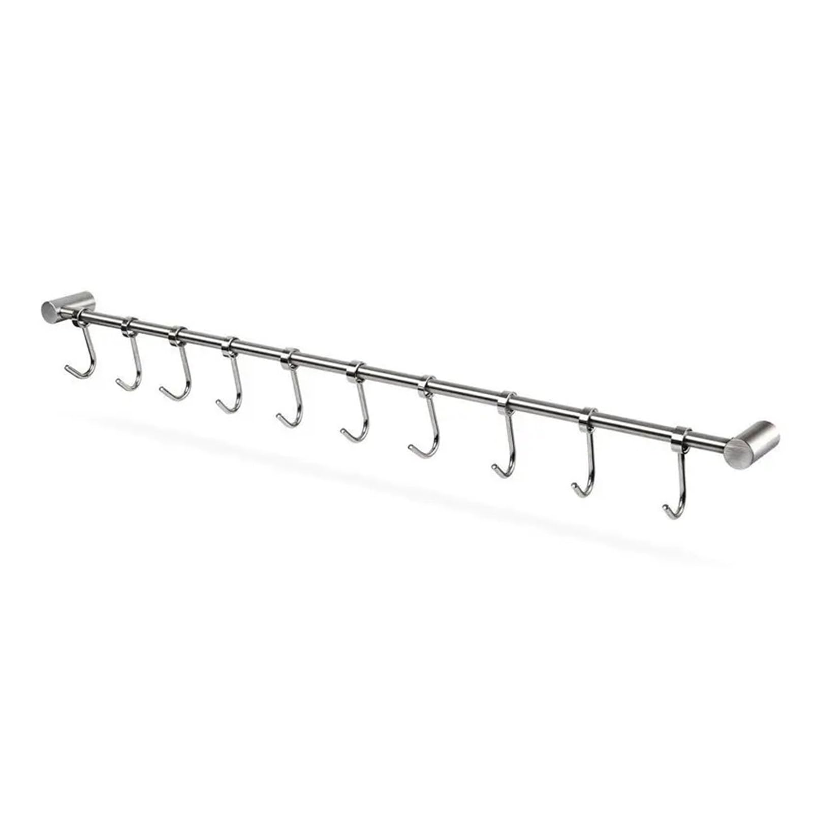 SparklWLeaf Wall-Mounted Kitchen Rails Kitchen Rail Rack Wall Mounted Utensil Hanging Hanger Hooks for Tools Pot Towel 10 Sliding