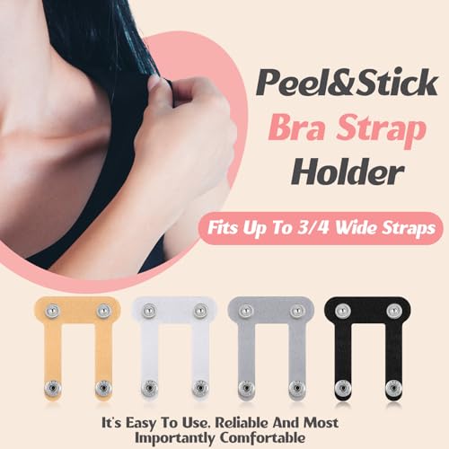 Sintege 40 Pcs Bra Strap Holders for Slipping Bra Strap Retainers Bra Clips to Hide Straps Keep Bra Concealer Straps in Place4
