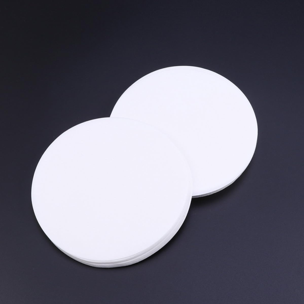 PACKOVE Qualitatives Weißes Scheibenfilterpapier 15cm Durchmesser mit Mittlerer Durchflussrate 3 Schachteln für Chemische Experimente im Labor