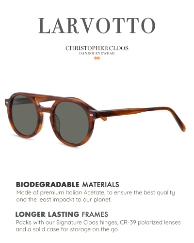 Image of Christopher Cloos Larvotto Minimalistic Polarized Sunglasses