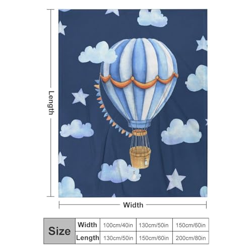 Couverture polaire montgolfière, le jeté de canapé idéal pour vos soirées cocooning - 3