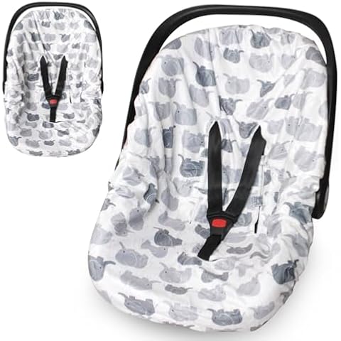 Infant Car Seat Cover Liner, Carseat Cover Liner and Protection for Baby Boys Girls, Soft Comfortable, Machine Washable Cover