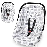 Infant Car Seat Cover Liner, Carseat Cover Liner and Protection for Baby Boys Girls, Soft Comfortable, Machine Washable, Grey