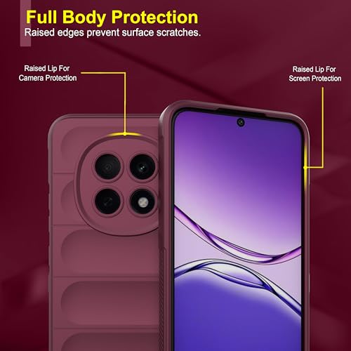 Image of Zapcase Back Case Cover for Oppo F29 Pro 5G | Compatible for Oppo F29 Pro 5G Back Cover | Liquid Silicon Magic Case with Camera Protection | Plum