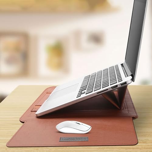 Funda para portátil de 14 pulgadas impermeable en piel sintética con almacenamiento y refrigeración 5