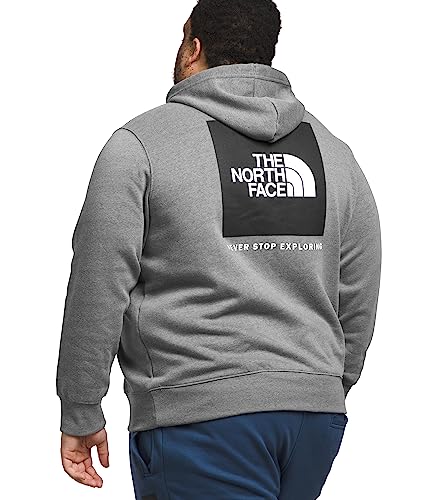 THE NORTH FACE Men's Box NSE Pullover Hoodie (Standard and Big Size), TNF Meld Grey Heather/TNF Black, Small - image 1