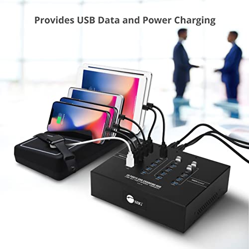 Siig Industrial Powered Usb C & Usb 3.0 Hub, Splitter, 20 Port, Powered Multiport Hub Expander For Desktop, Laptop, Tablets, Cellphone, External Hd, Keyboard And Mouse (Id-Us0611-S1) #TOP2