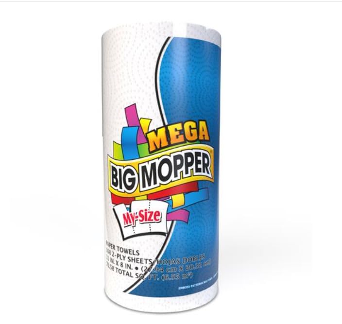 BIG MOPPER PAPER TOWEL MY SIZE MEGA ROLL