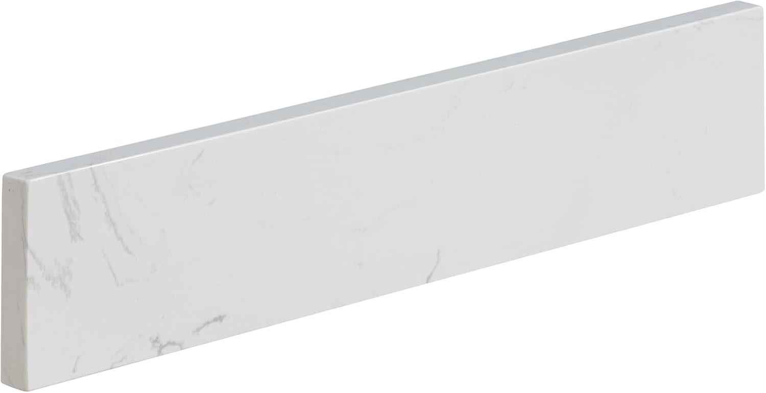 ALTAIR 21 Inch Bathroom Vanity Sidesplashes Engineered Marble Stone Sides Splashes for Vanities Sink Top Bathroom Fixtures Accessories Aosta White