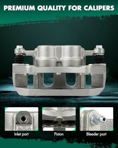 Image of SCITOO 18B5214 18B5215 Front Left & Right Disc Brake Calipers w /Bracket Fit For Ford For Explorer /For Flex /For Taurus,For Lincoln For MKS /For MKT,Double Pistons