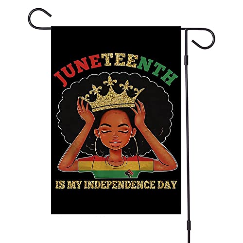 Ltdkaen Juneteenth Garden Flag 12X18 Inch Double Sided African American Independence Day Garden Decorative Outdoor Yard Signs #TOP5