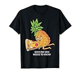 Pineapple Belongs on Pizza Lover Funny Food Pun T-Shirt