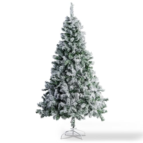 Xonic® Claus Premium künstlicher Weihnachtsbaum Schnee 210cm - Schnee Tannenbaum künstlich beschneit mit Metall-Ständer - Snow Christmas… – Ansicht 8
