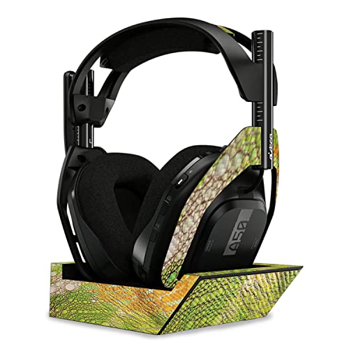 Image of MightySkins Carbon Fiber Skin Compatible with Astro A50 Wireless Headphones + Base Station (Gen 4) - Iguana Skin | Protective, Durable Textured Carbon Fiber Finish | Easy to Apply | Made in The USA