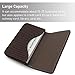 AI-DEE RFID Blocking Wallet - Minimalist Leather Business Credit Card Holder (Woven Coffee)
