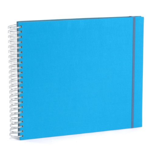 Spiral Album Mucho linen turquoise +++ 45 sheets photo mounting board black +++ SCRAP - PHOTOBOOK +++ Quality made by Semikolon