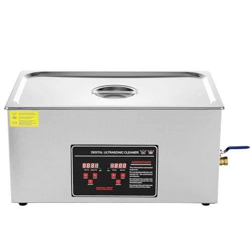 Happybuy Ultrasonic Cleaner with Digital Timer & Heater, Professional for Various Items, 22L Stainless Steel Heating Machine