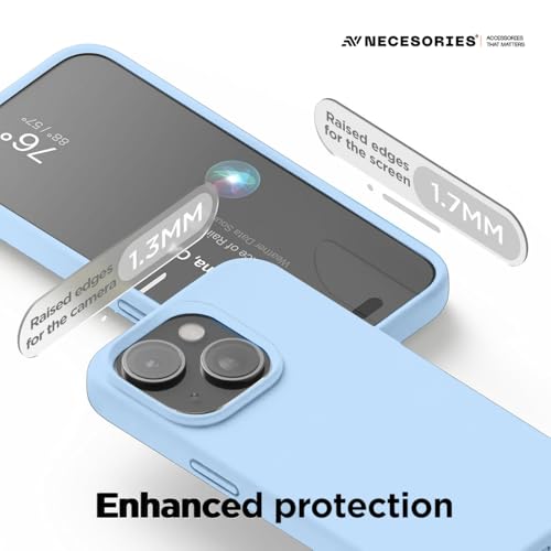 Image of Liquid Silicone Case Compatible for iPhone 15 | Slim Back Cover | Soft Touch Bumper | Shockproof Drop Protection | Microfiber Cloth Inside | Sleek Solid Design