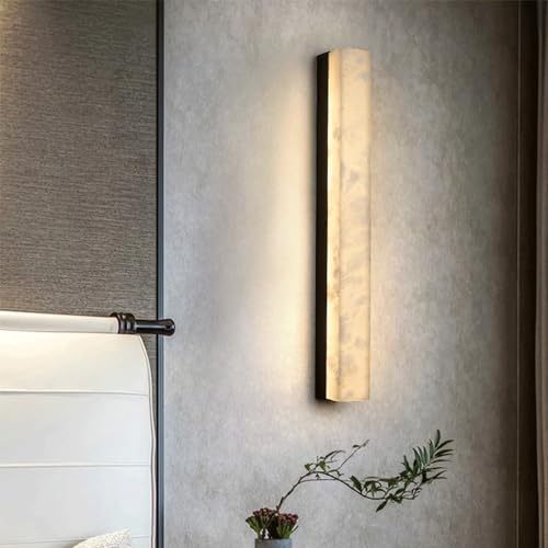 Aplique de pared interior LED de mármol moderno para iluminación de dormitorios 3