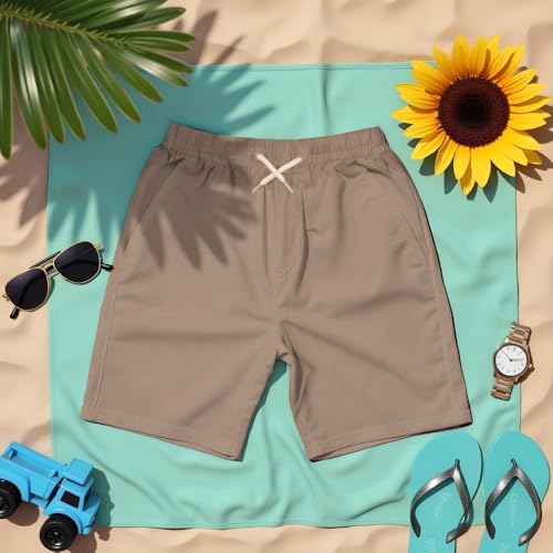 Image of Tommy Bahama Boys Hawaiian Button Down Short Sleeve Shirt & Elastic Waist Shorts Set, Casual 2-Piece Summer Outfit for Kids