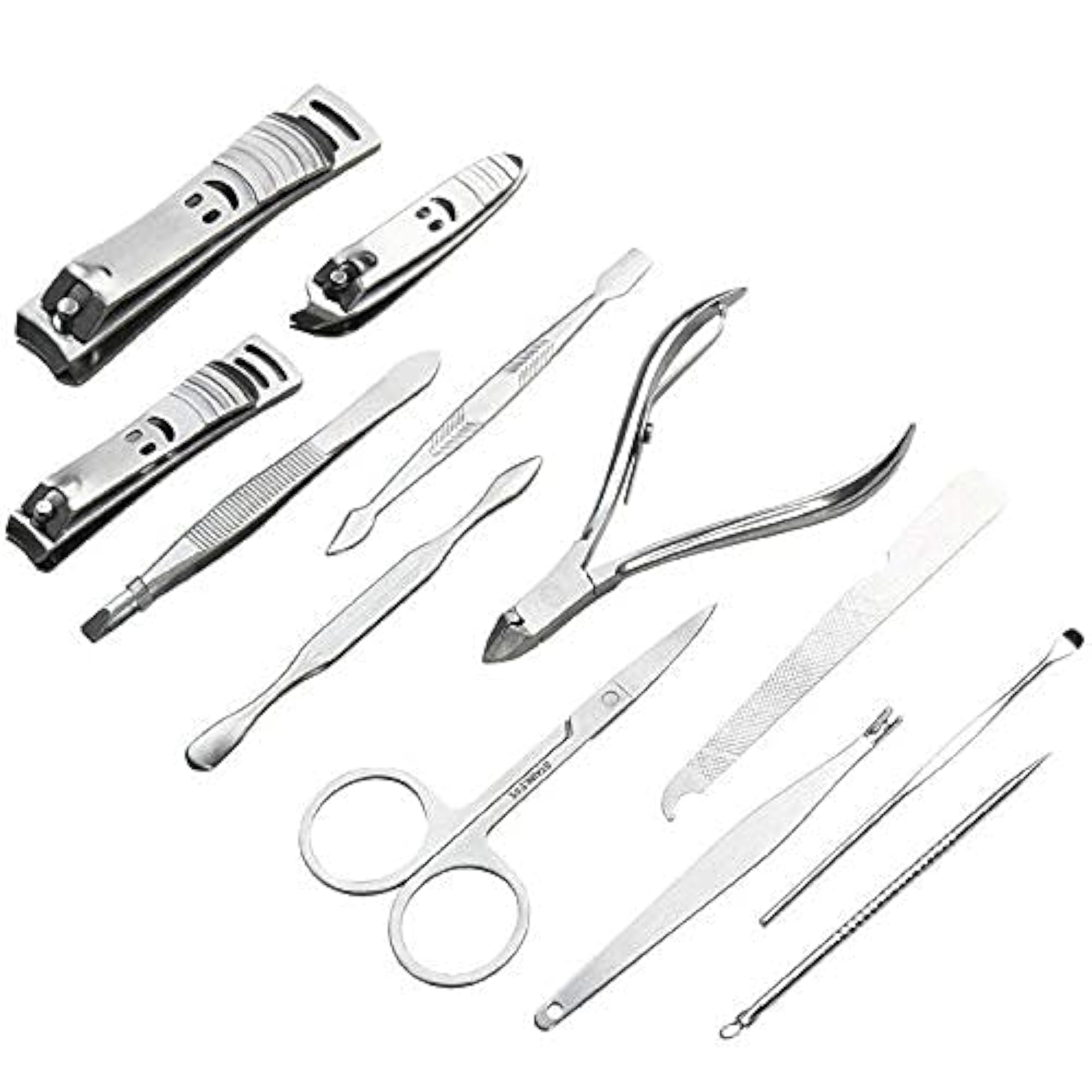 12 Pcs Manicure Pedicure Set Care Gift Case