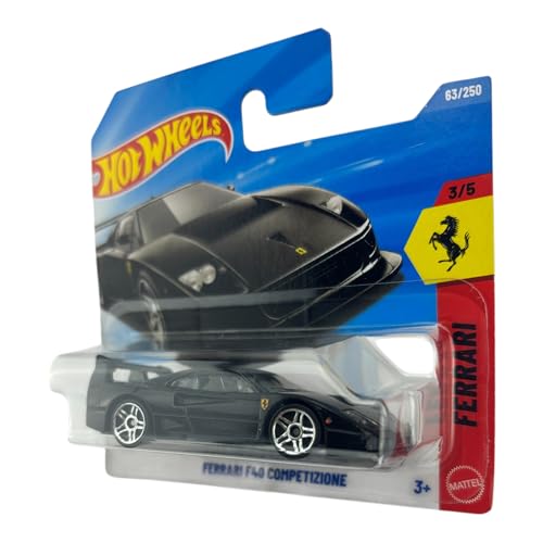 Image of Hot Wheels Ferrari F40 Competizine [Black] 3 /5, 63 /250, 1:64 Scale Diecast Toy Vehicle