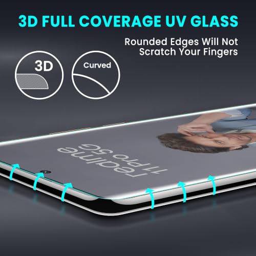 Image of ArmourPro 2 Pack Matte UV Tempered Glass for Oppo Reno 11 and Oppo Reno 11 Pro 5G, Premium Curved Screen Protector with Anti-Glare Finish, Edge-to-Edge Coverage, Fingerprint Friendly and Case Friendly