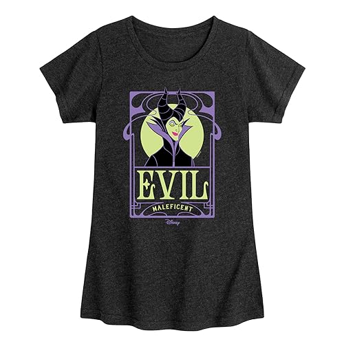 Disney - Villians - Evil Maleficent - Toddler & Youth Girls Short Sleeve Graphic T-Shirt