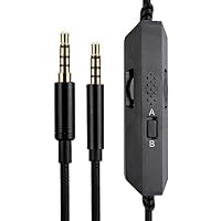 G PRO X G233 G433 G PRO Ersatzkabel, kompatibel mit Logitech G PRO X G233 G433 G PRO Gaming-Headset, Inline-Stummschaltung, Lautstärkeregler mit Mikrofon, Kopfhörer-Audio-Verlängerungskabel