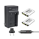 Bonacell 2 Pack Replacement Fujifilm NP-45 Battery 1200mAh and Charger Kit for Fujifilm FinePix XP120 XP95 XP90 XP50 XP60 XP70 XP80 T350 T360 T400 T500 T510 T550 T560 JX500 JX520 JX550 JX580 and More