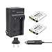 Bonacell 2 Pack NP-45 Battery 1200mAh and Charger Kit Compatible with Fujifilm FinePix XP140 XP130 XP120 XP95 XP90 XP50 XP60 XP70 XP80 T350 T360 T400 T500 T510 T550 T560 JX550 JX580 and More
