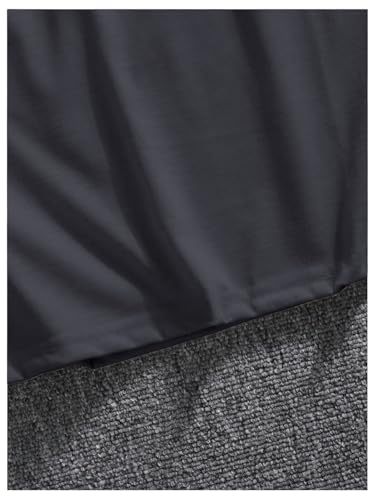 GORGLITTER Men's Oversized T Shirt Letter Graphic Short Sleeve Drop Shoulder Crewneck Tee Tops4