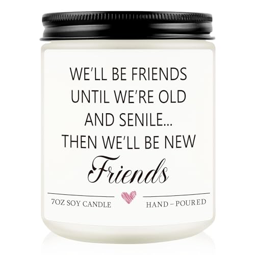Friendship Gifts for Women, Best Friend Birthday Gift for Women - Candle Gifts for Friends, Christmas Graduation Birthday Gift for Friends, Bestie, Sister, Coworker