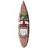 Forever bamboo surfboard tiki mask wall decor  urban country home decor