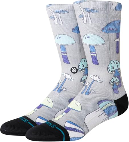 Socken Stance Microbial Crew 2025 gris anti-odeur pour pieds au sec