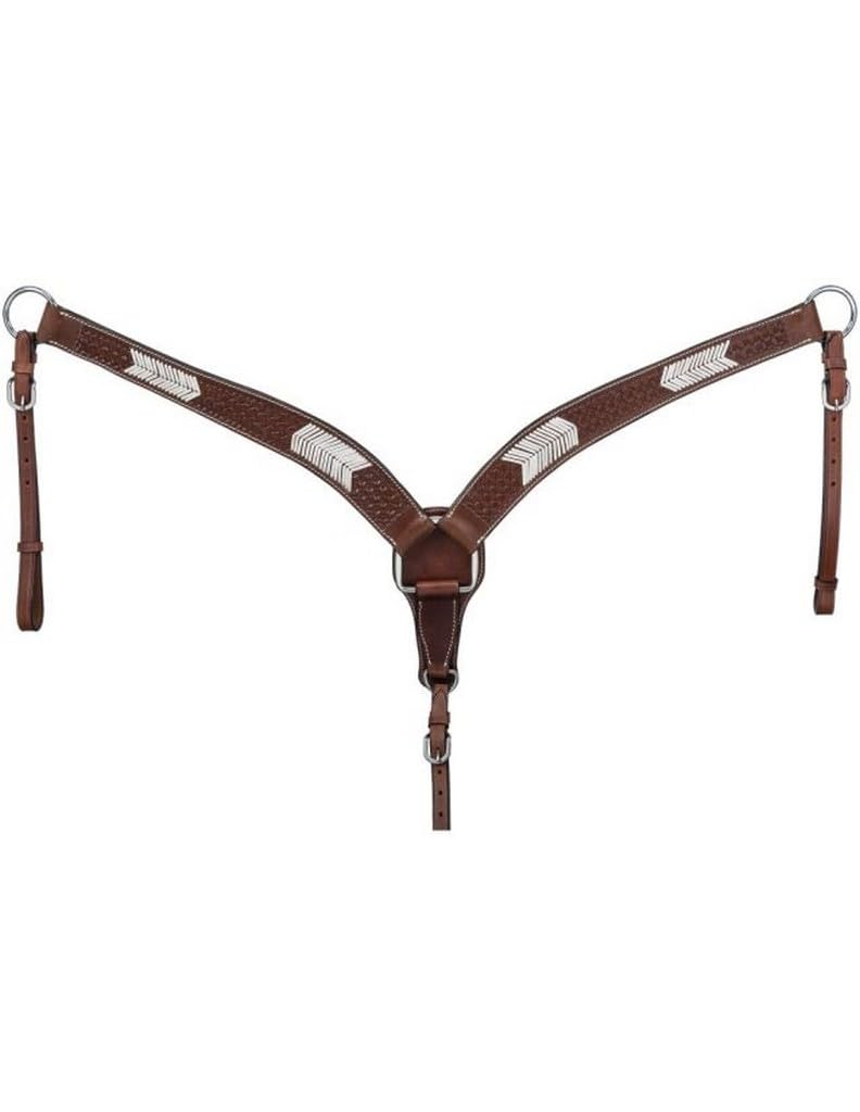 Tough 1 Vaquero Rawhide Basket Breast Collar