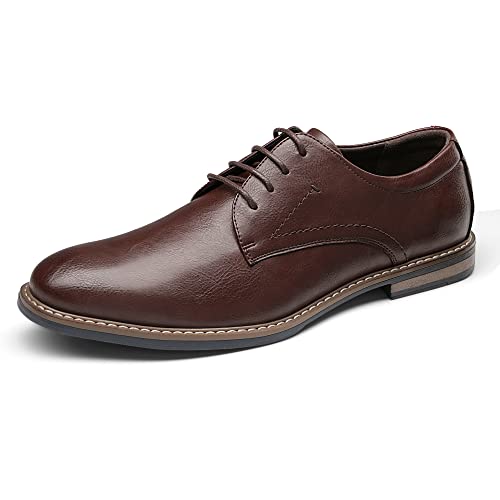 Bruno Marc Zapatos Vestir Derby Homres Zapatillas de Cordones Oxfords para Hombre Marron Oscuro SBOX2215M-E Talla 44 (EUR)