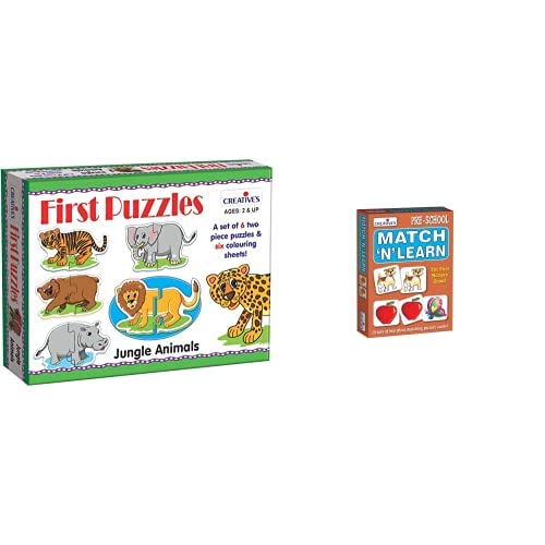 Creatives First Puzzles - Jungle Animals, Multi Color & Match N Learn (B085PB5V19) Amazon Price History, Amazon Price Tracker