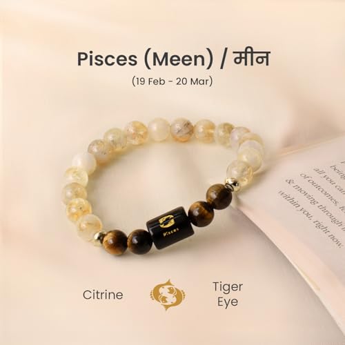 Image of Astrotalk Zodiac Crystal Bracelet | Balances Energy & Enhances Positivity | Certified Healing Crystals with Certificate | Astrology Bracelet for Man & Woman | Gift for Man & Woman